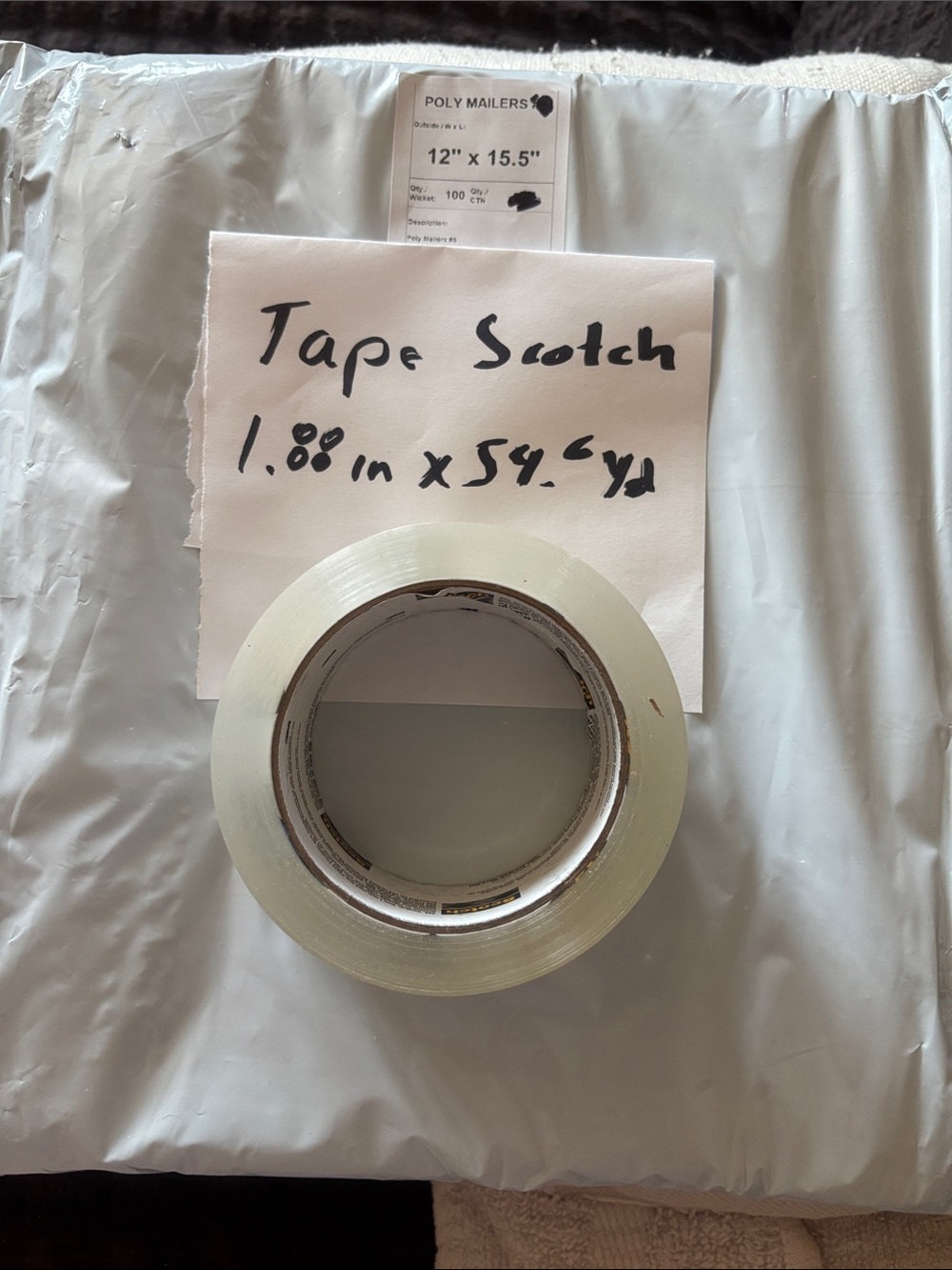 Clear Scotch Packing Tape Roll - Transparent Shipping Tape